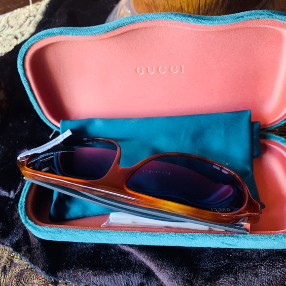 Authentic GUCCI 59mmPilot Acetate logo sunglasses - Picture 9 of 14